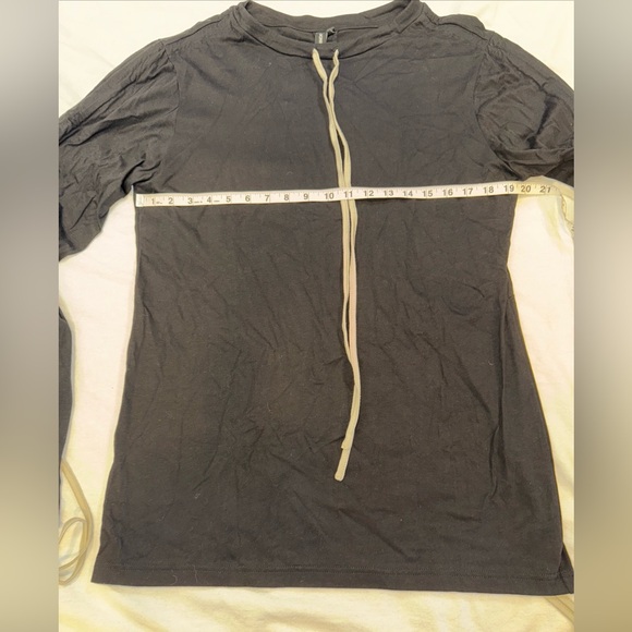 Brand New Jonny Cota Drawstring Long Sleeve Shirt In Black - Size Medium - Picture 10 of 13
